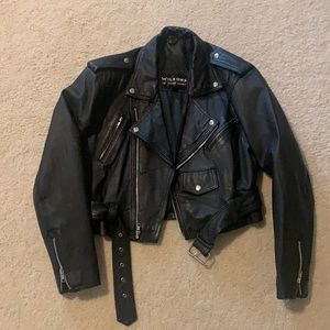 Wilson’s leather jacket with silver hardware